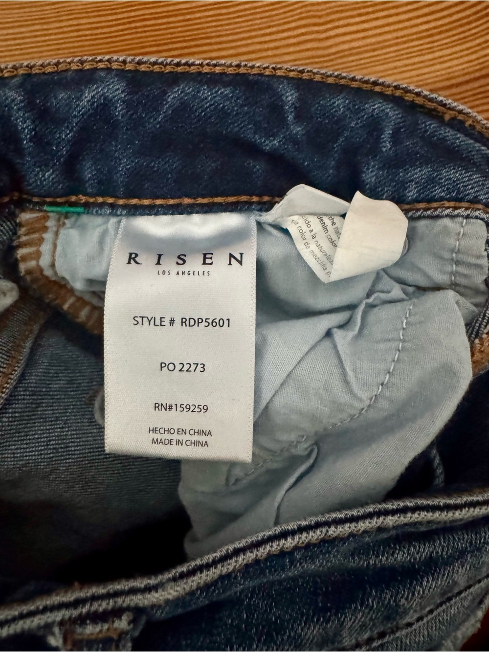 EUC RISEN High Rise Ankle Flare Jeans Women’s Dark Blue RDP5601 size 1/25 - Picture 5 of 10